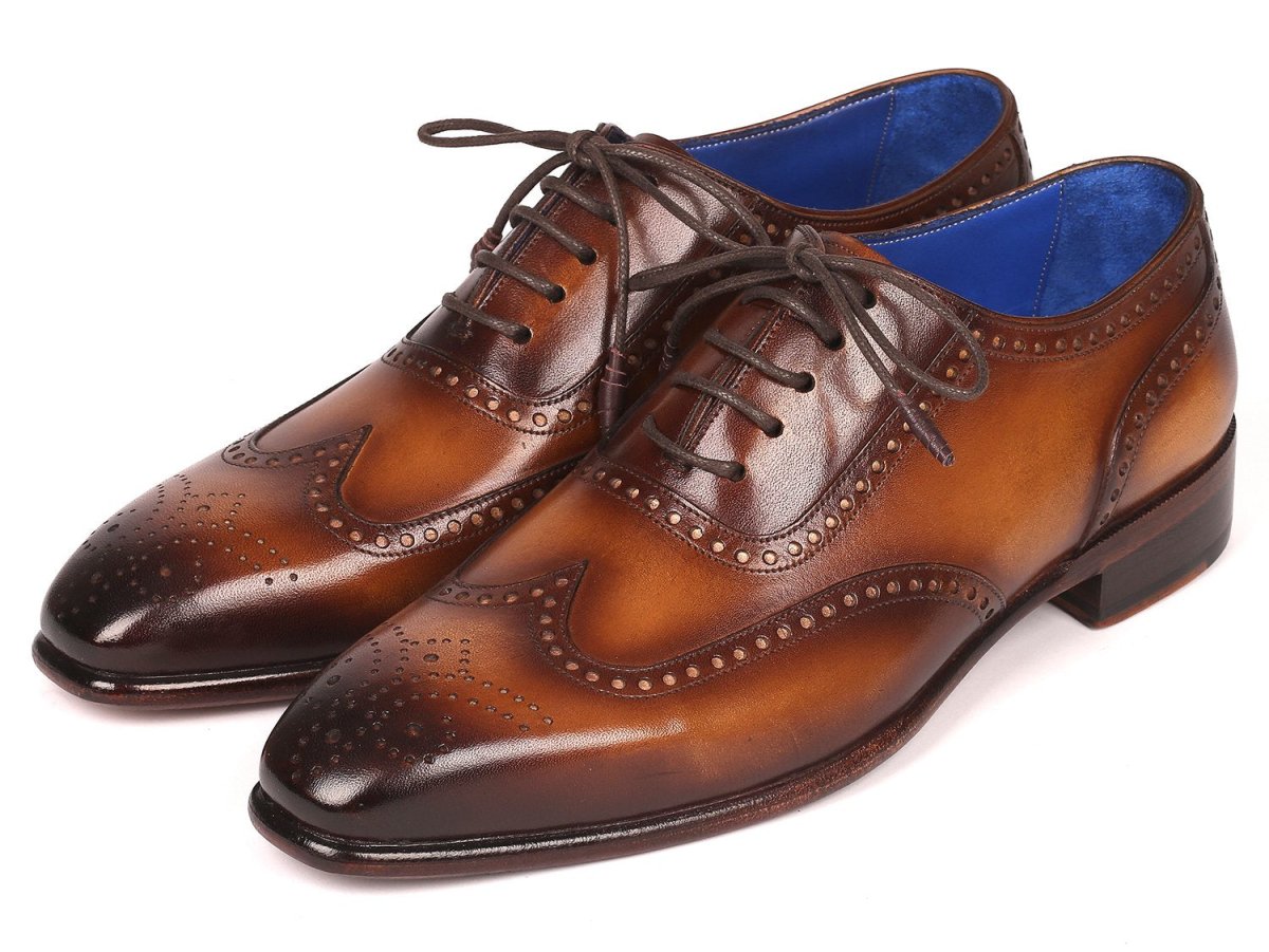 Paul Parkman Men's Handmade WIngtip Oxfords in Brown Shoes by Paul Parkman – Don't Panic Shoes