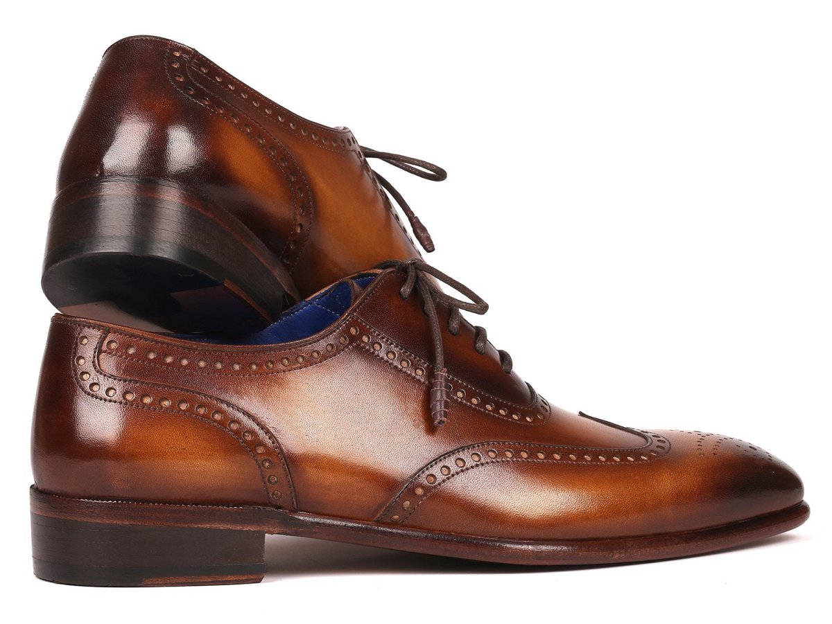 Paul Parkman Men's Handmade WIngtip Oxfords in Brown Shoes by Paul Parkman – Don't Panic Shoes