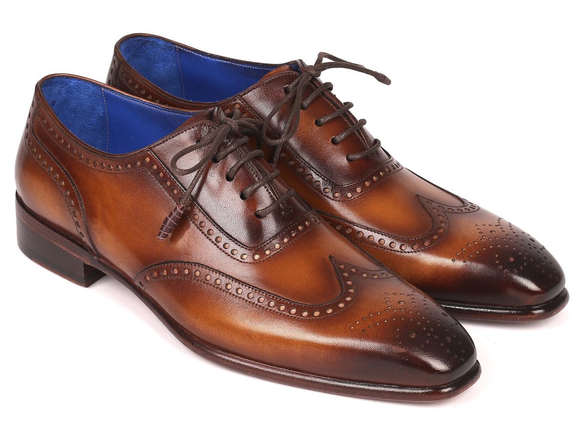 Paul Parkman Men's Handmade WIngtip Oxfords in Brown Shoes by Paul Parkman – Don't Panic Shoes