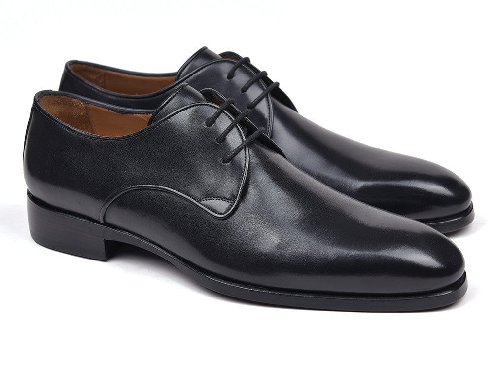 Paul Parkman Men's Leather Derby Shoes In Black Shoes by Paul Parkman – Don't Panic Shoes