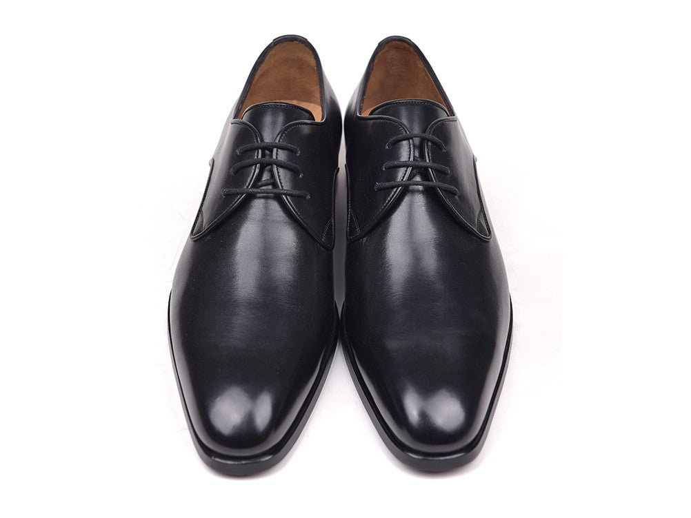Paul Parkman Men's Leather Derby Shoes In Black Shoes by Paul Parkman – Don't Panic Shoes