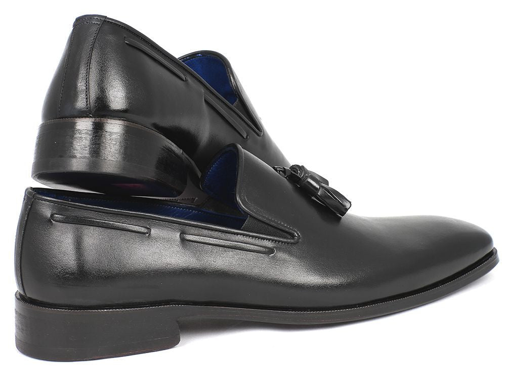 Paul Parkman Men's Leather Tassel Loafers In Black Shoes by Paul Parkman – Don't Panic Shoes