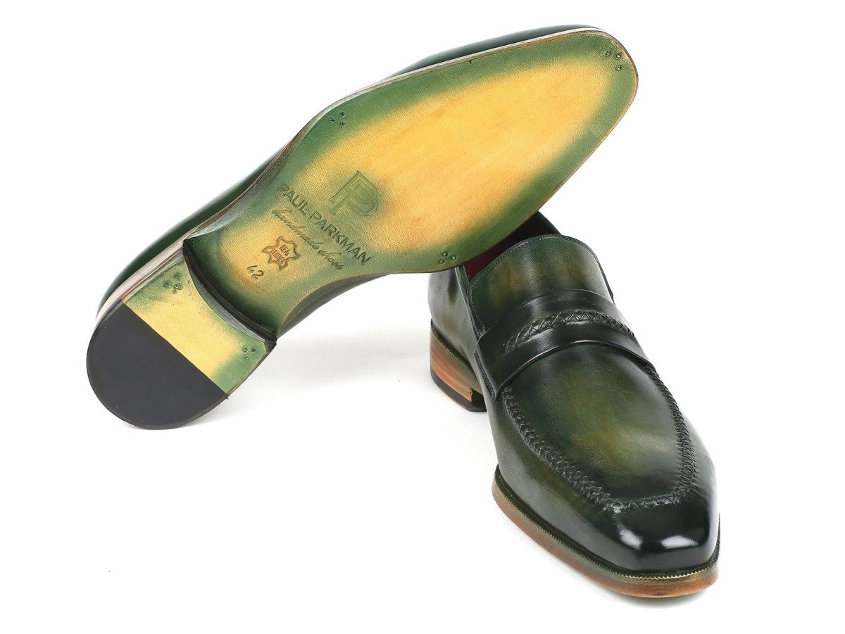 Paul Parkman Men's Loafer Shoes Green (Id068 - Grn) by Paul Parkman – Don't Panic Shoes