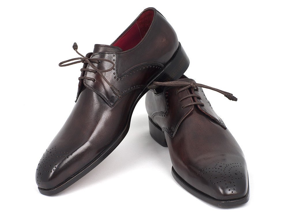 Paul Parkman Men's Medallion Toe Derby Shoes In Brown Shoes by Paul Parkman – Don't Panic Shoes
