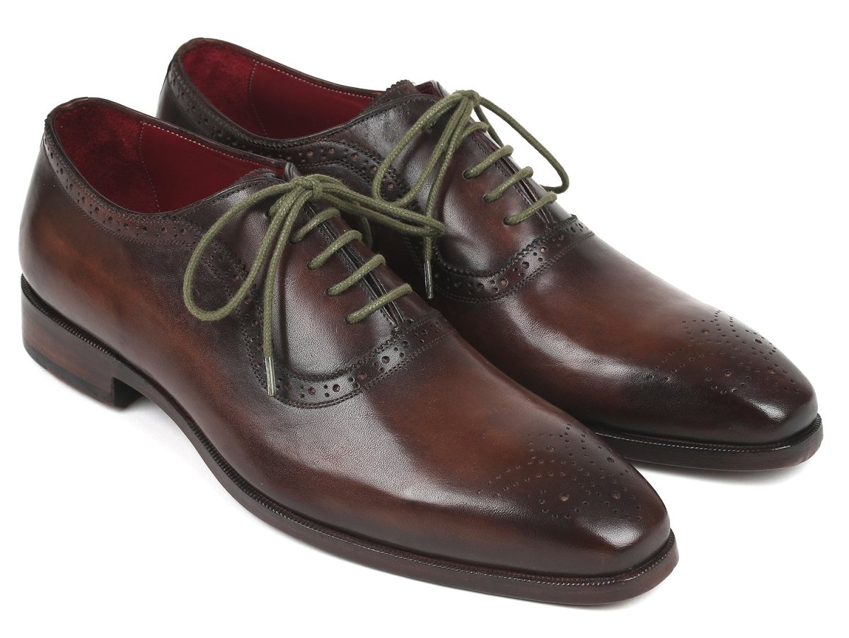 Paul Parkman Men's Medallion Toe Oxfords In Brown Shoes by Paul Parkman – Don't Panic Shoes