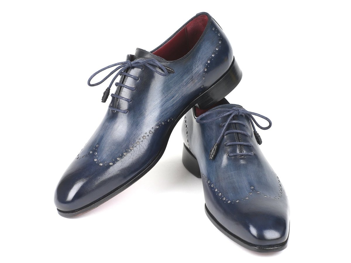 Paul Parkman Men's Navy Burnished Wingtip Oxfords (Id84nt56) by Paul Parkman – Don't Panic Shoes