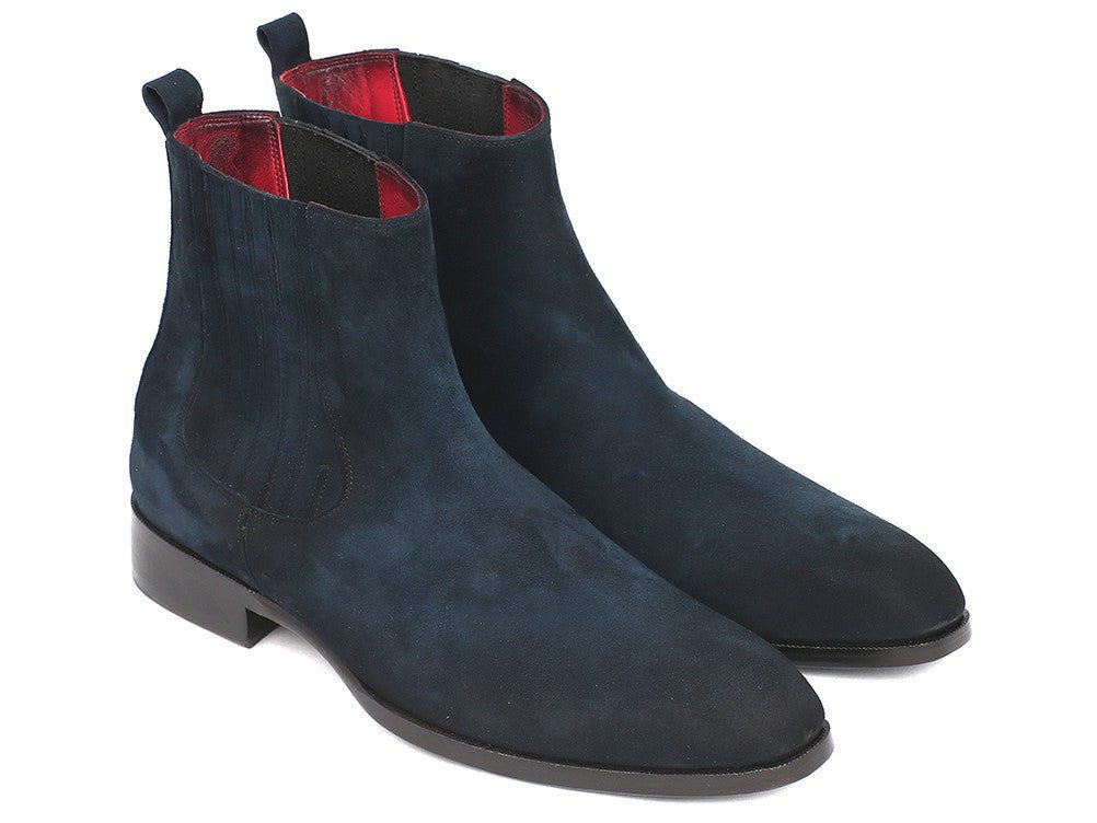 Paul Parkman Men's Navy Suede Chelsea Boots (IdSd875nvy) by Paul Parkman – Don't Panic Shoes