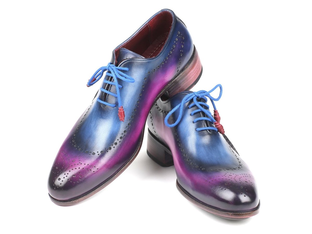 Paul Parkman Men's Opanka Construction Oxfords In Blue And Purple Shoes by Paul Parkman β Don't Panic Shoes