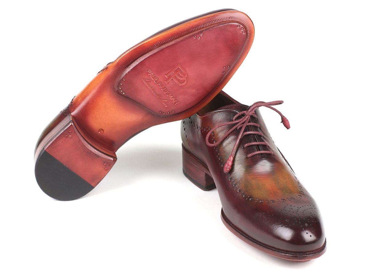 Paul Parkman Men's Opanka Construction Oxfords In Green And Bordeaux Shoes by Paul Parkman – Don't Panic Shoes