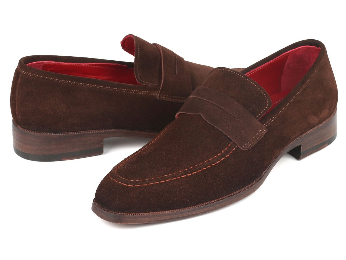 Paul Parkman Men's Penny Loafers Brown Suede (Id10sd83) by Paul Parkman – Don't Panic Shoes