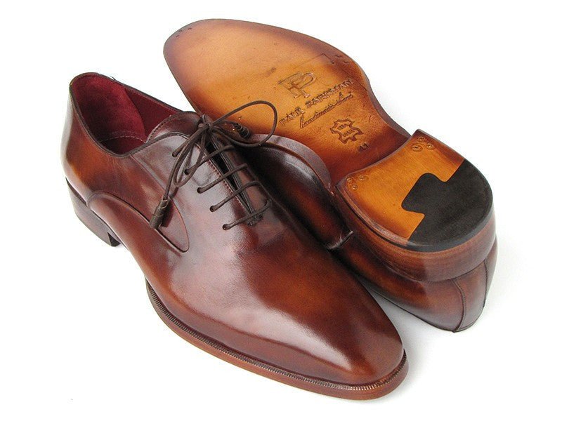 Paul Parkman Men's PlaIn Toe Calfskin Oxfords in Brown Shoes by Paul Parkman – Don't Panic Shoes