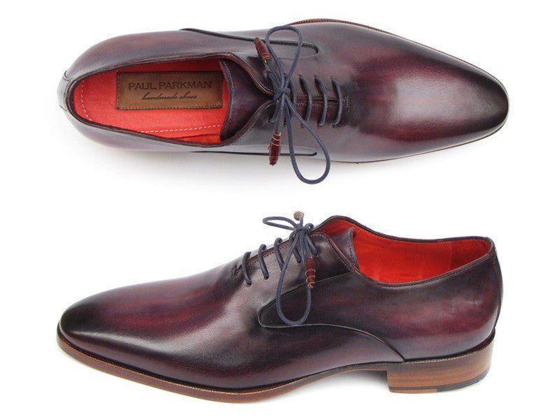 Paul Parkman Men's PlaIn Toe Leather Oxfords in Purple Shoes by Paul Parkman – Don't Panic Shoes