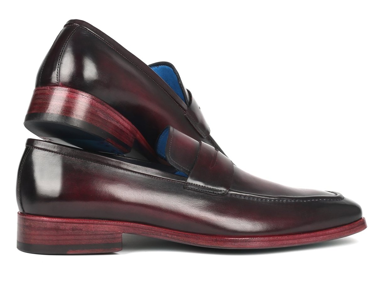 Paul Parkman Men's Purple Burnished Penny Loafers (Id10pr23) by Paul Parkman – Don't Panic Shoes