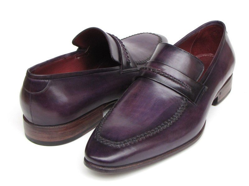 Paul Parkman Men's Purple Loafers Handmade Slip - On Shoes (Id068 - Rp) by Paul Parkman – Don't Panic Shoes