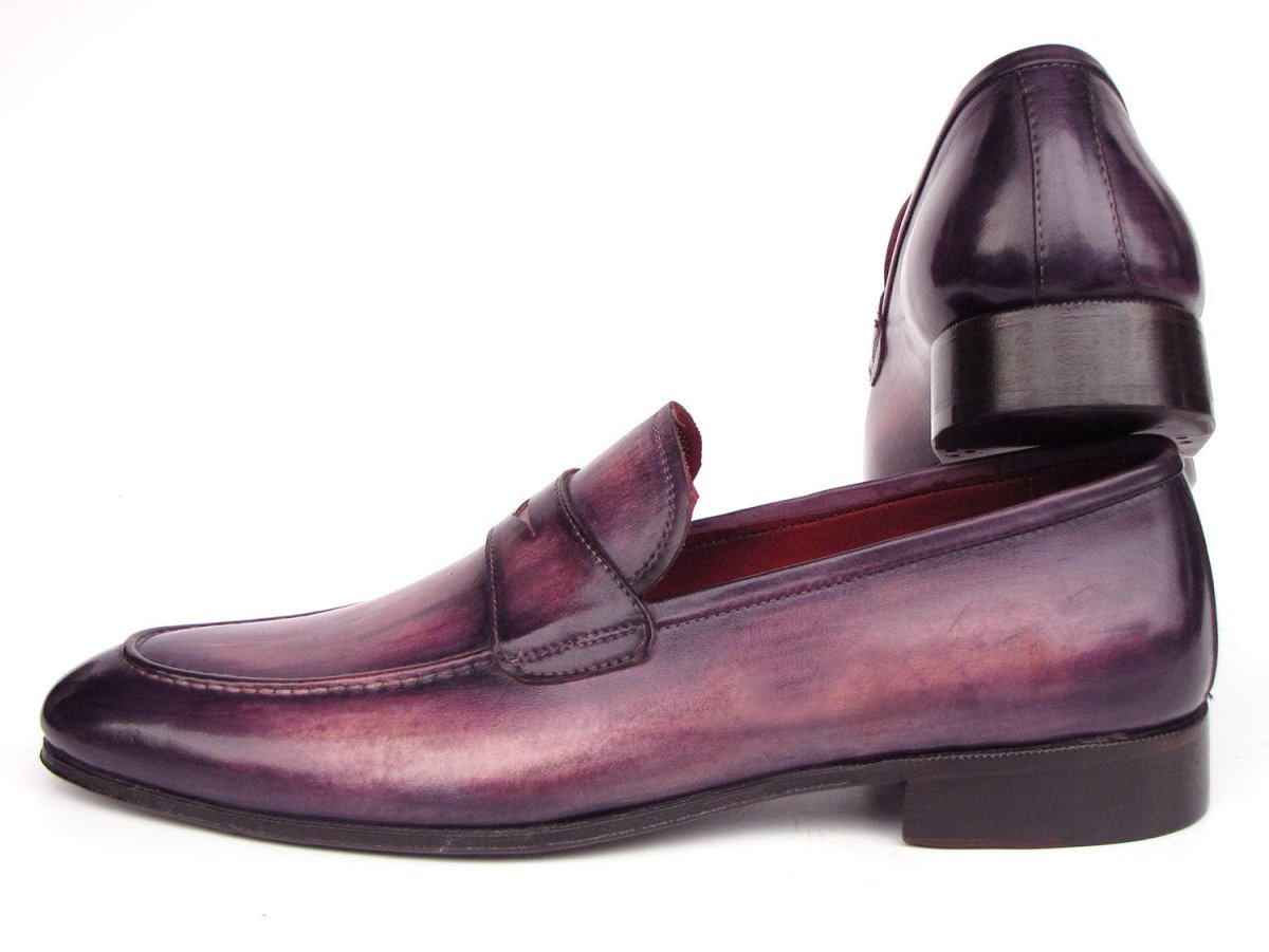 Paul Parkman Men's Purple Patina Penny Loafers (Id17prp33) Shoes by Paul Parkman – Don't Panic Shoes