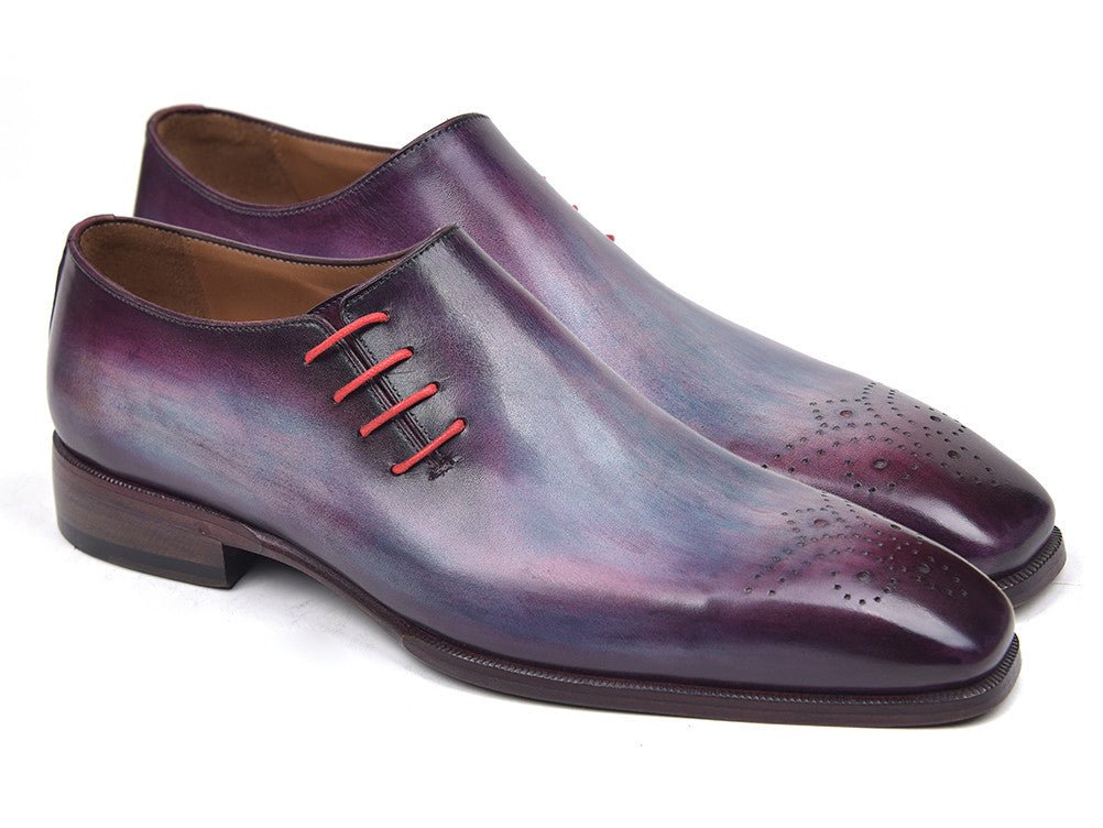 Paul Parkman Men's Side Lace Leather Oxfords In Purple Shoes by Paul Parkman – Don't Panic Shoes