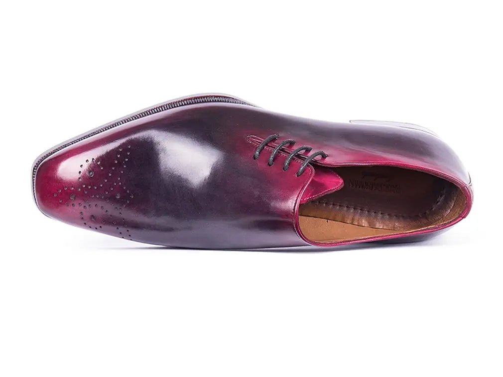Paul Parkman Men's Side Lace Oxfords In Purple And Gray Shoes by Paul Parkman – Don't Panic Shoes