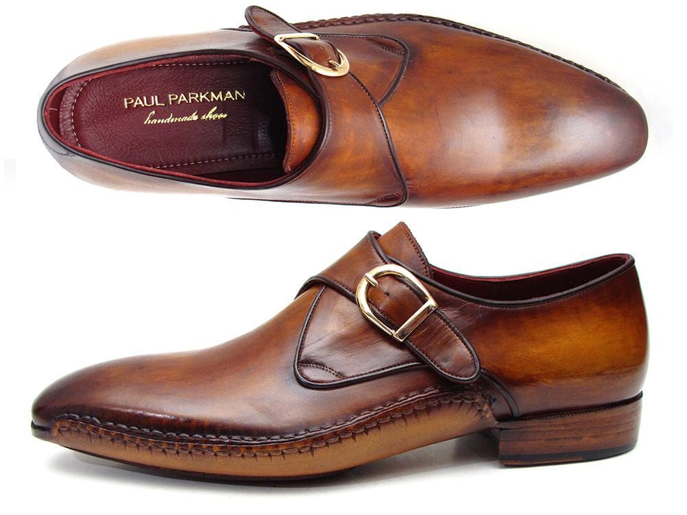 Paul Parkman Men's Single Monkstraps Brown Leather (Id69v5e) by Paul Parkman – Don't Panic Shoes