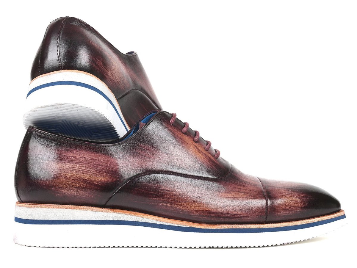 Paul Parkman Men's Smart Casual Leather Oxfords In Purple Shoes by Paul Parkman – Don't Panic Shoes