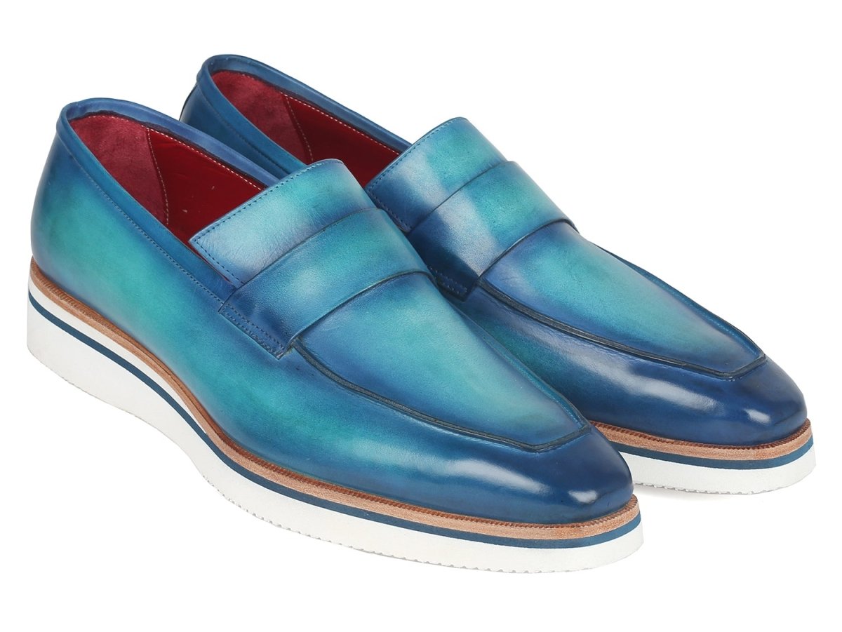 Paul Parkman Men's Smart Casual Loafers In Blue Shoes by Paul Parkman – Don't Panic Shoes