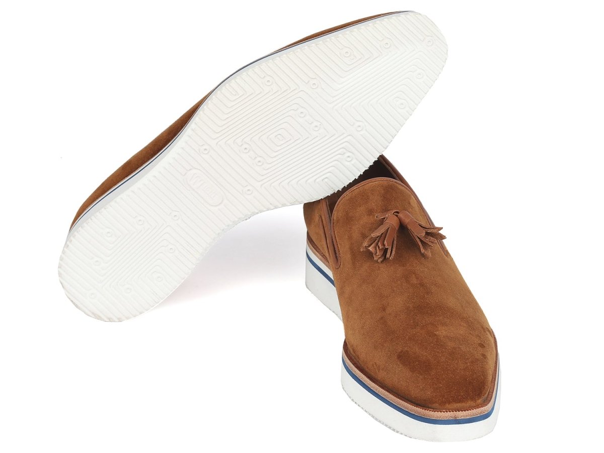 Paul Parkman Men's Smart Casual Tassel Loafers Camel Suede (Id181 - Cml - Sd) by Paul Parkman – Don't Panic Shoes