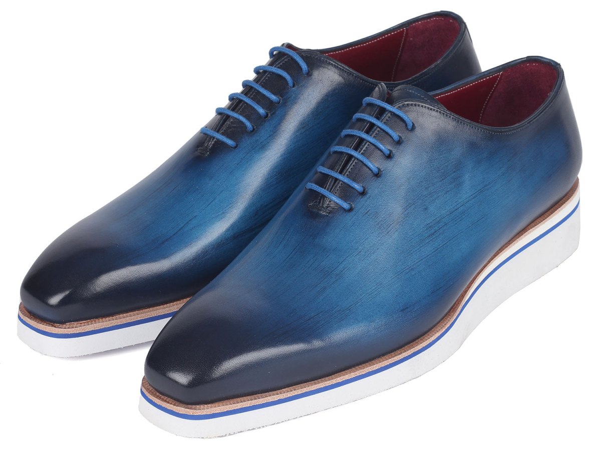 Paul Parkman Men's Smart Casual Wholecut Oxfords Blue (Id191 - Blu) Shoes by Paul Parkman – Don't Panic Shoes