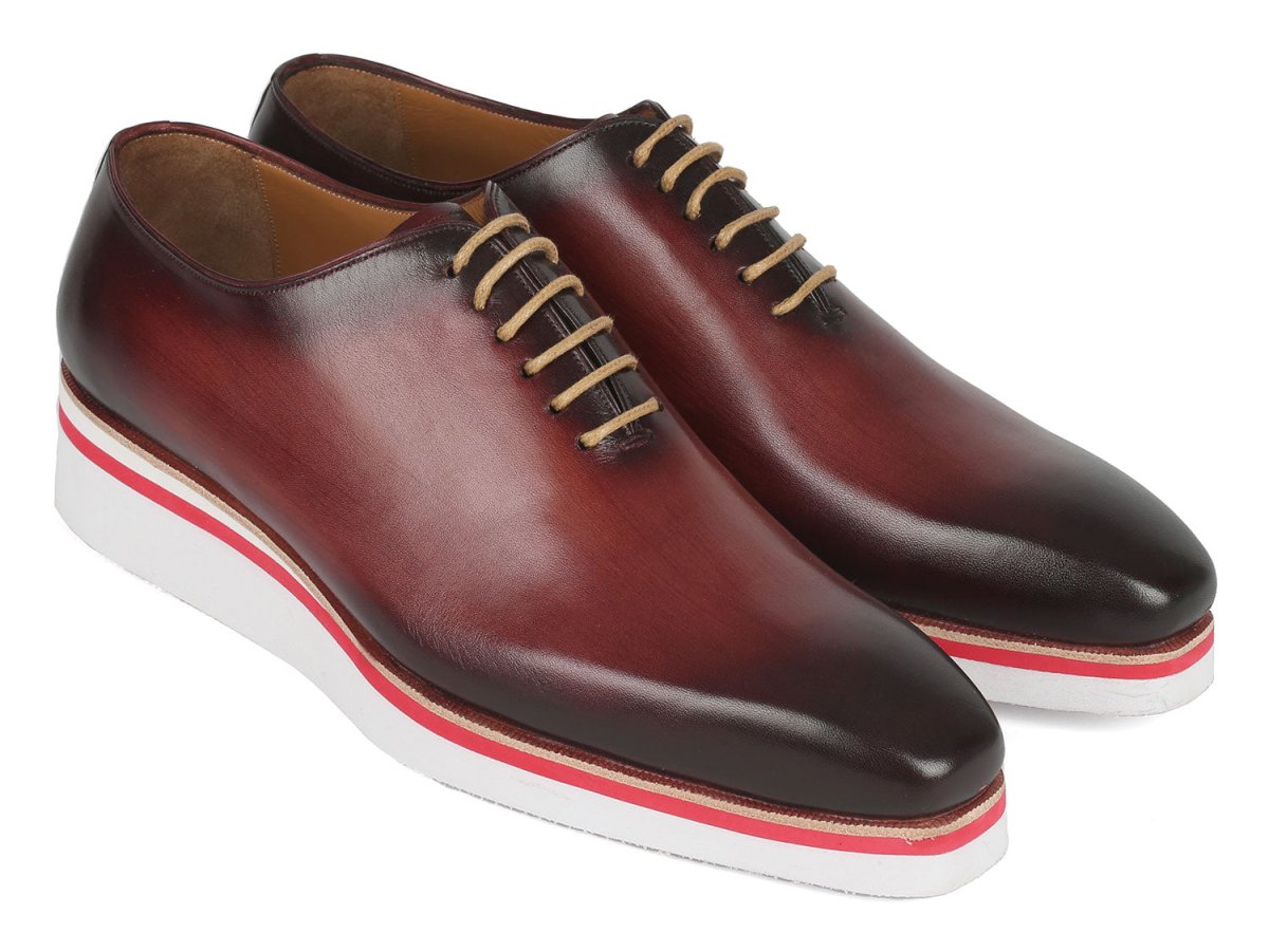Paul Parkman Men's Smart Casual Wholecut Oxfords Bordeaux Shoes by Paul Parkman – Don't Panic Shoes