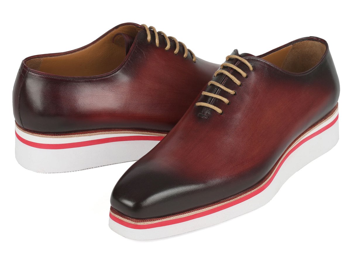Paul Parkman Men's Smart Casual Wholecut Oxfords Bordeaux Shoes by Paul Parkman – Don't Panic Shoes