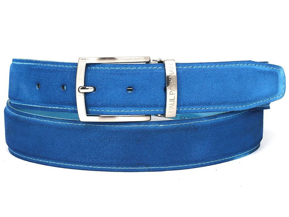 Paul Parkman Men's Suede Belt In Blue Belts by Paul Parkman – Don't Panic Shoes