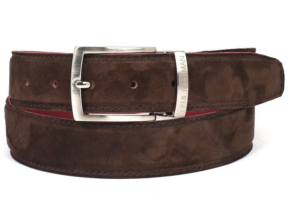Paul Parkman Men's Suede Belt In Brown Belts by Paul Parkman – Don't Panic Shoes