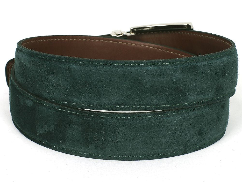 Paul Parkman Men's Suede Belt In Green Belts by Paul Parkman – Don't Panic Shoes
