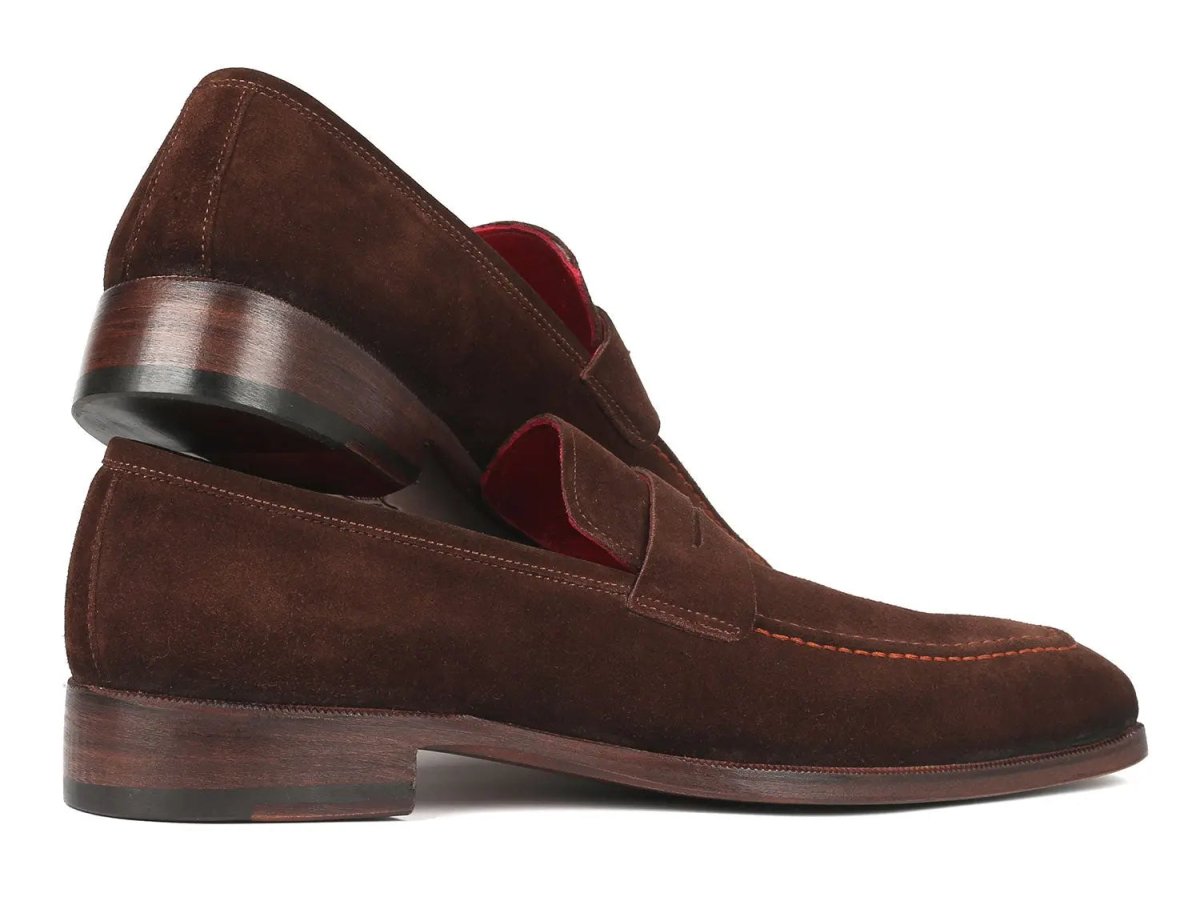 Paul Parkman Men's Suede Penny Loafers In Brown Shoes by Paul Parkman – Don't Panic Shoes