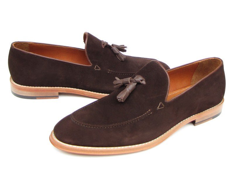 Paul Parkman Men's Suede Tassel Loafers In Brown Shoes by Paul Parkman – Don't Panic Shoes