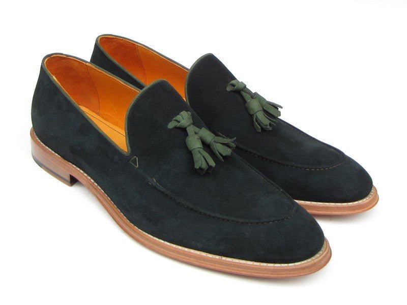 Paul Parkman Men's Suede Tassel Loafers In Green Shoes by Paul Parkman – Don't Panic Shoes
