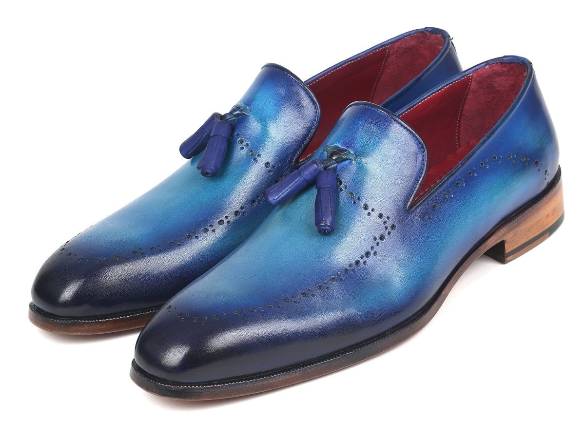 Paul Parkman Men's Tassel Loafers In Blue Shoes by Paul Parkman – Don't Panic Shoes