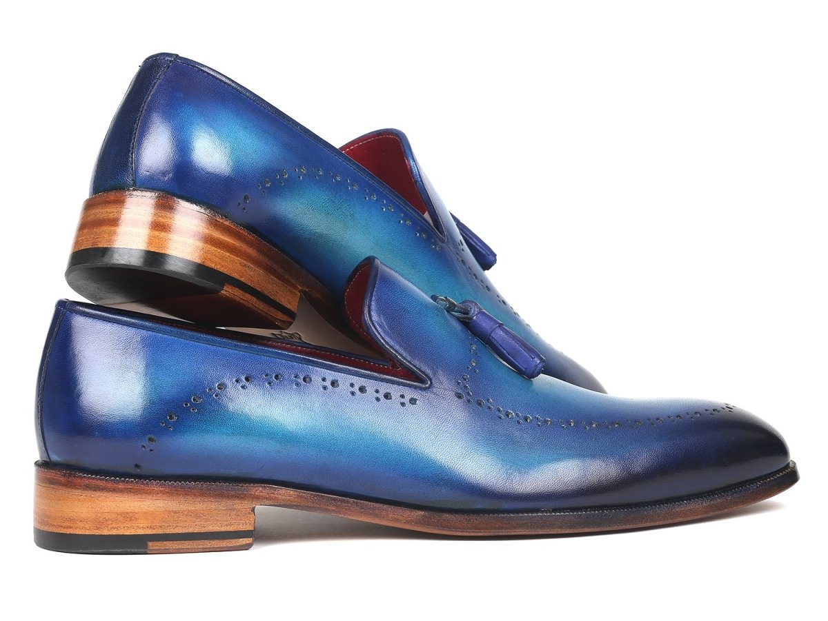 Paul Parkman Men's Tassel Loafers In Blue Shoes by Paul Parkman – Don't Panic Shoes