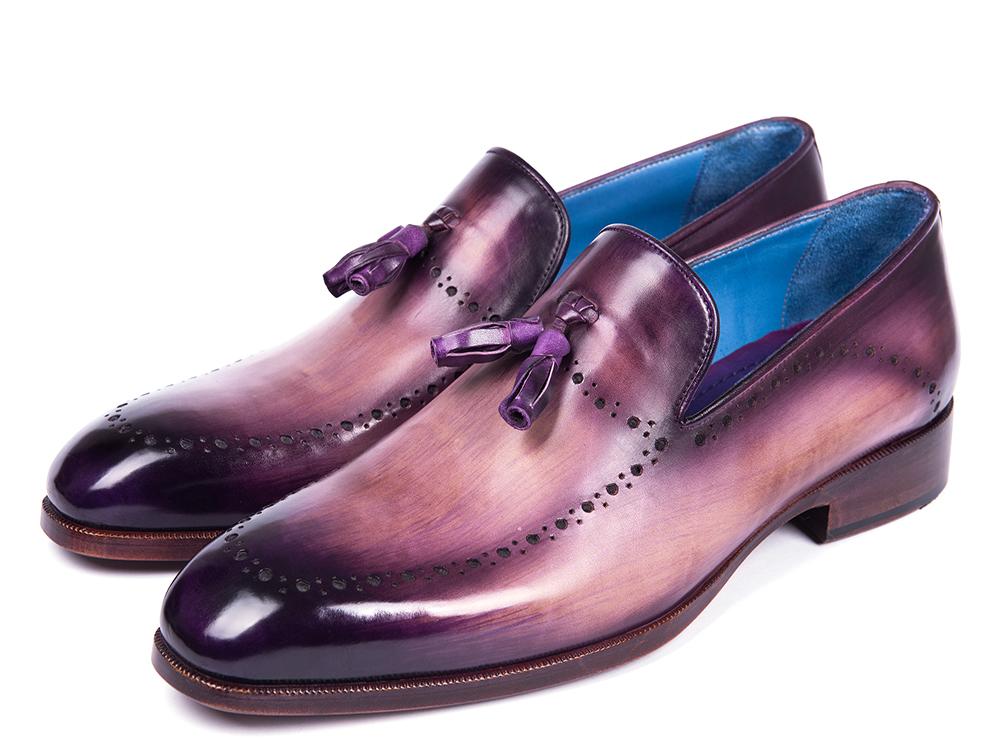 Paul Parkman Men's Tassel Loafers In Purple Shoes by Paul Parkman – Don't Panic Shoes