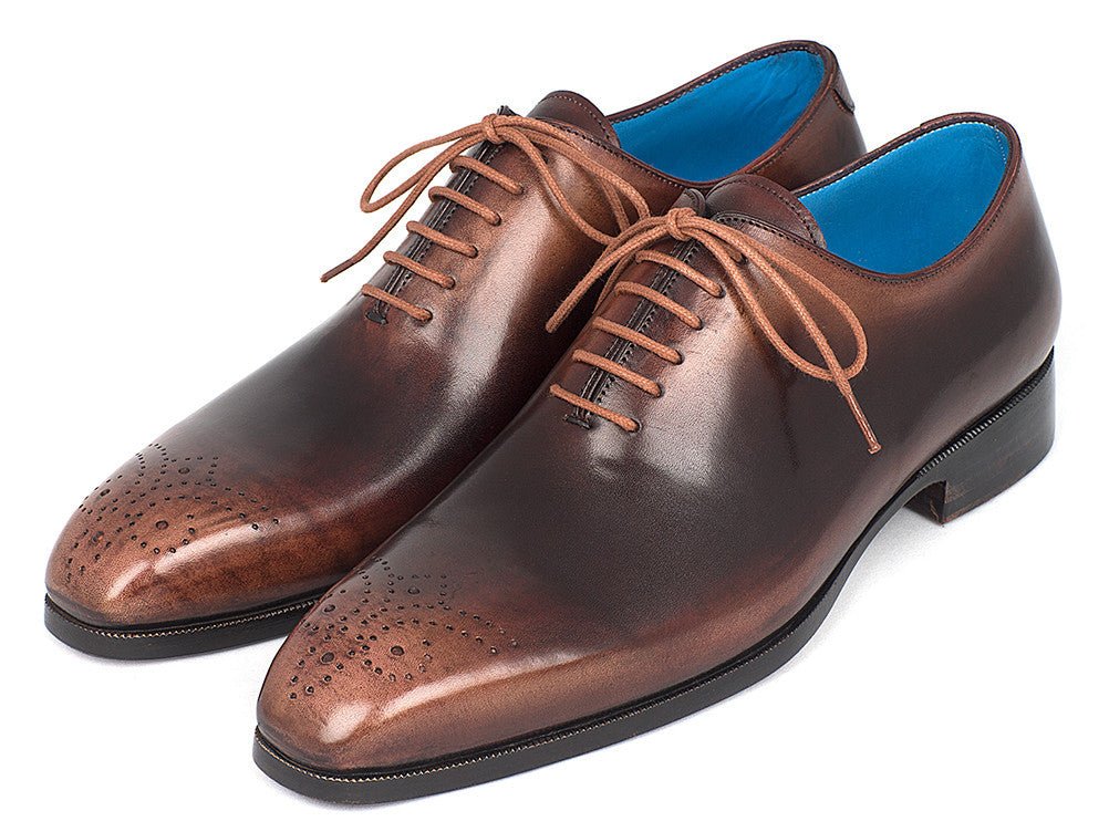 Paul Parkman Men's Wholecut Oxfords In Camel And Brown Shoes by Paul Parkman – Don't Panic Shoes