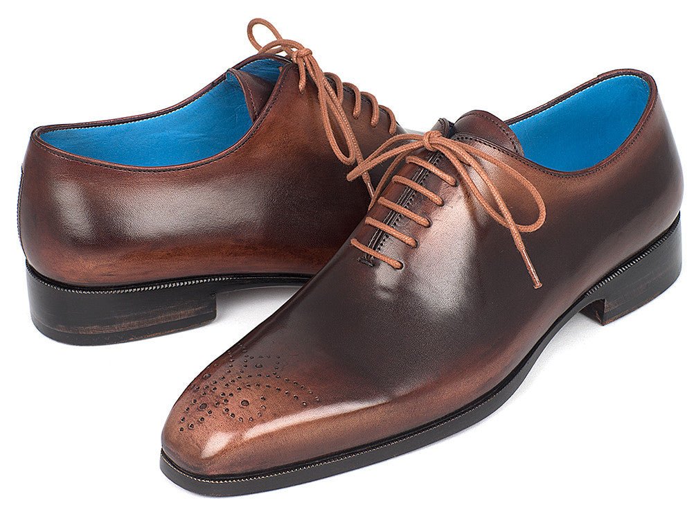 Paul Parkman Men's Wholecut Oxfords In Camel And Brown Shoes by Paul Parkman – Don't Panic Shoes