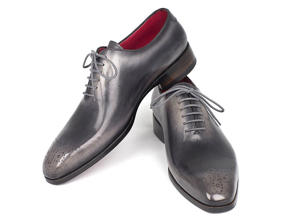 Paul Parkman Men's Wholecut Oxfords In Gray And Black Shoes by Paul Parkman – Don't Panic Shoes