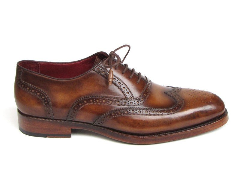 Paul Parkman Men's Wingtip Oxford Goodyear Welted Tobacco (Id027 - Tab) by Paul Parkman – Don't Panic Shoes