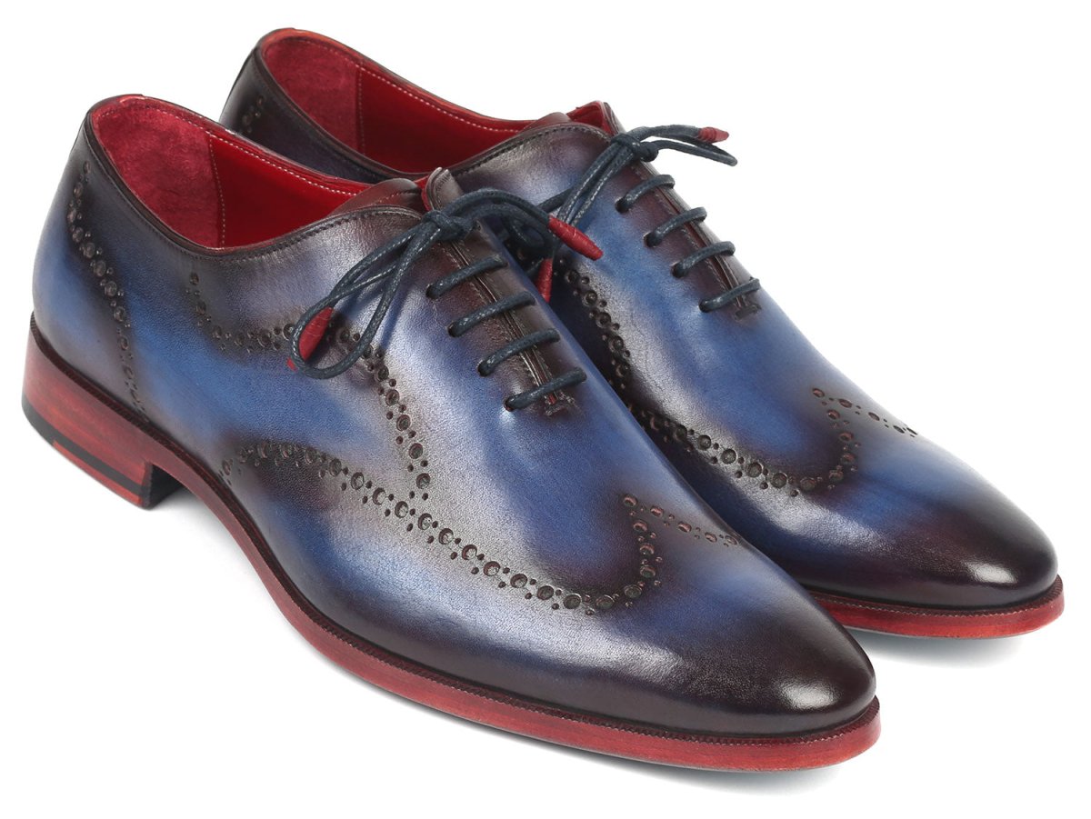 Paul Parkman Men's Wingtip Oxfords Blue And Purple (Id741 - Prp) by Paul Parkman – Don't Panic Shoes