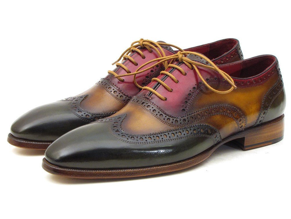 Paul Parkman Men's WIngtip Oxfords in Green, Camel And Bordeaux Shoes by Paul Parkman – Don't Panic Shoes