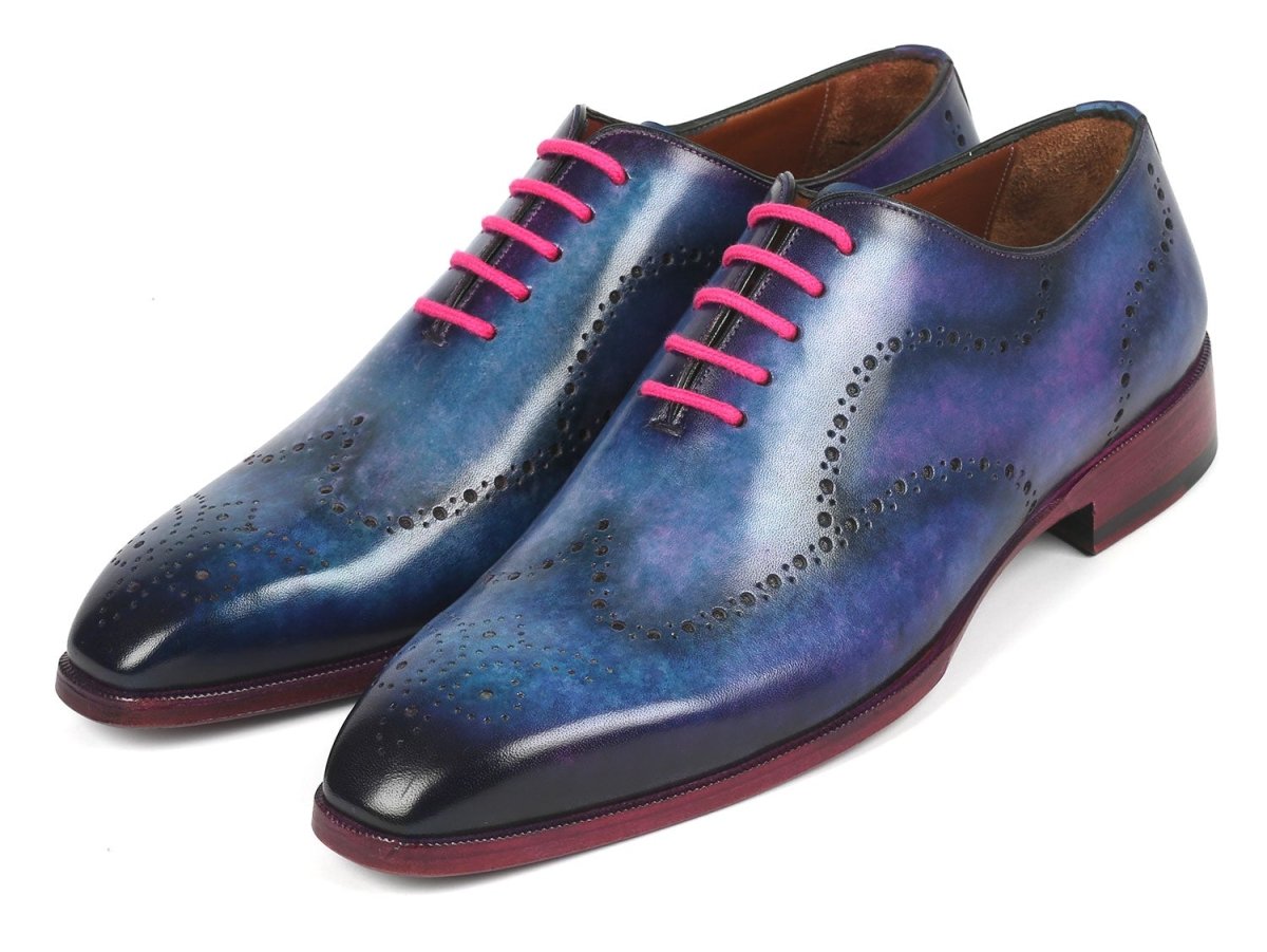 Paul Parkman Men's Wingtip Oxfords Parliament Blue (Id741 - Par) by Paul Parkman – Don't Panic Shoes