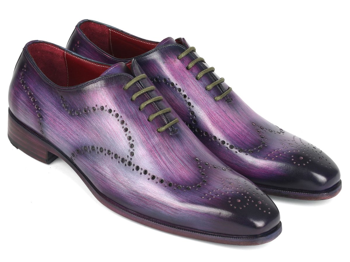 Paul Parkman Men's Wingtip Oxfords Purple (Id741 - R) Shoes by Paul Parkman – Don't Panic Shoes