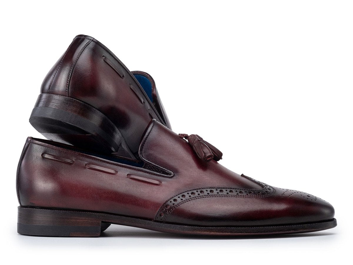 Paul Parkman Men's Wingtip Tassel Loafers Bordeaux (IdWl34 - Brd) by Paul Parkman – Don't Panic Shoes