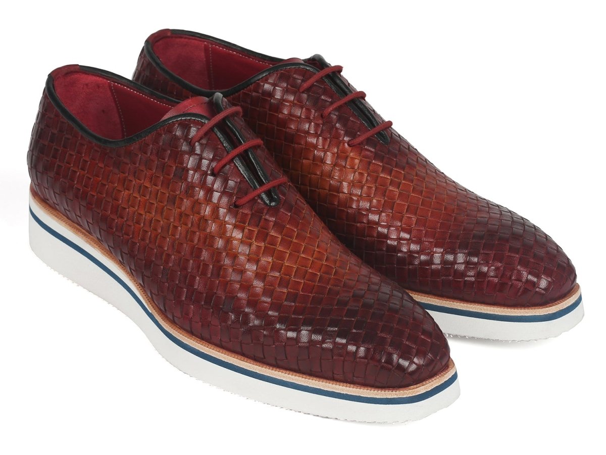 Paul Parkman Men's Woven Leather Smart Casual Shoes In Brown Shoes by Paul Parkman – Don't Panic Shoes