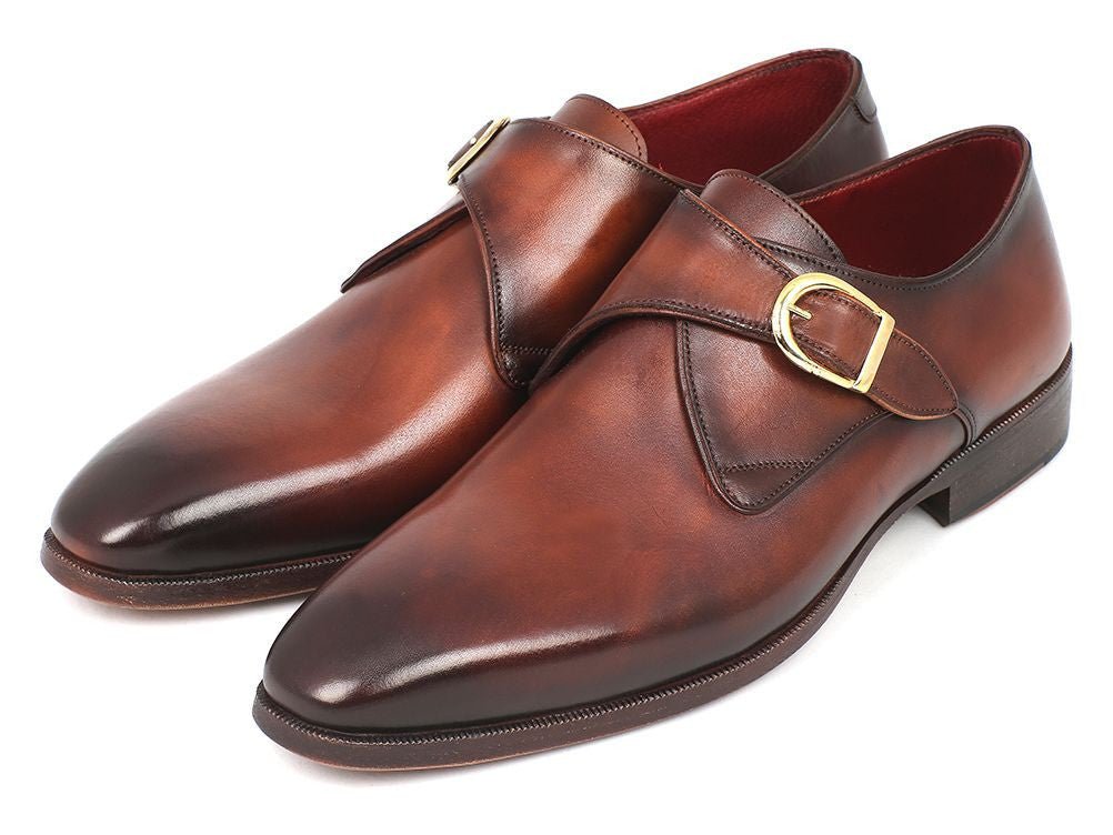 Paul Parkman Monkstrap Dress Shoes Brown And Camel (Id011b44) by Paul Parkman – Don't Panic Shoes