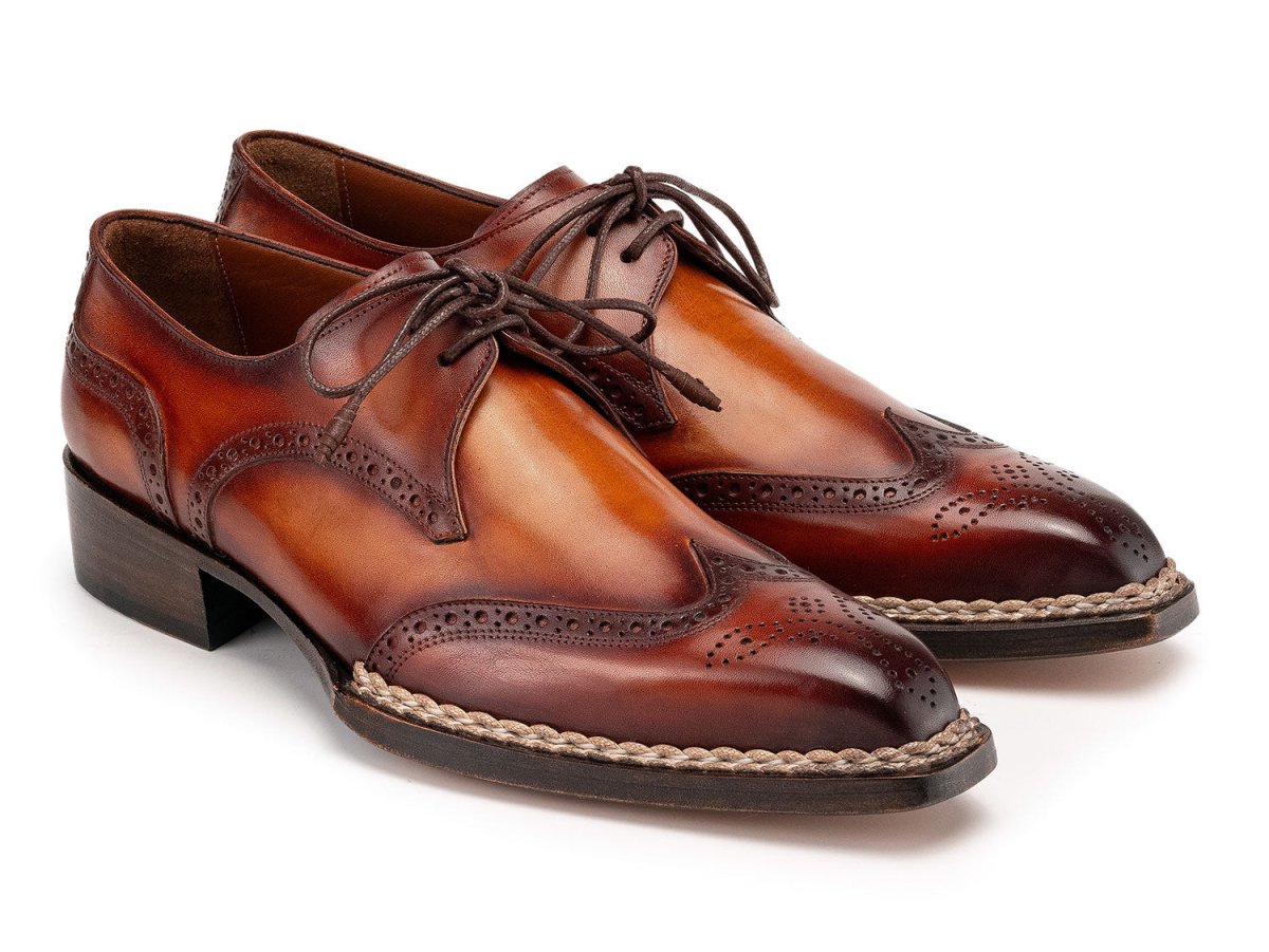 Paul Parkman Norwegian Welted WIngtip Derby Shoes in Brown Shoes by Paul Parkman – Don't Panic Shoes