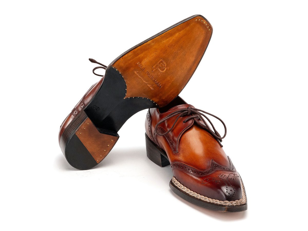 Paul Parkman Norwegian Welted WIngtip Derby Shoes in Brown Shoes by Paul Parkman – Don't Panic Shoes